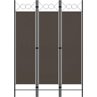 vidaXL 3-Panel Room Divider Anthracite 120x180 cm
