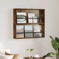 vidaXL Magazine Rack Smoked Oak 80 x 12 x 70 cm Engineered Wood