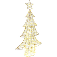 vidaXL Christmas Tree with 160 LEDs Warm white 151 cm PET