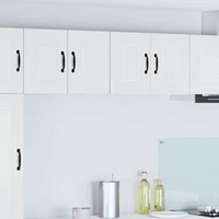 vidaXL Kitchen Cabinet Kalmar 2 pcs High Gloss White 60 x 31 x 40 cm
