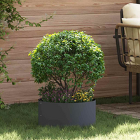 vidaXL Planter Ring Anthracite 40 x 40 x 20 cm Cold-rolled Steel