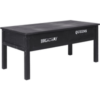 vidaXL Coffee Table Black 100x50x45 cm Wood