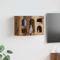 vidaXL Hanging Cabinet Old Wood 60 x 20 x 40 cm Engineered Wood