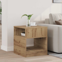 vidaXL End Table Artisan Oak 40.5 x 40 x 45 cm Engineered Wood