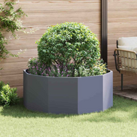 vidaXL Planter Anthracite 120 x 120 x 50 cm Steel