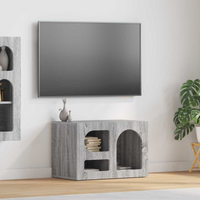 vidaXL TV Cabinet Grey Sonoma 60 x 35 x 40 cm Engineered Wood