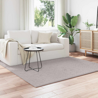 vidaXL Area Rugs Square SIROLO Sand 120 x 120 cm Polyester
