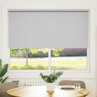 vidaXL Roller blind blackout 164.4x175 cm Fabric Width 160 cm grey