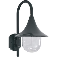 vidaXL Garden Wall Lamp E27 42 cm Aluminium Dark Green