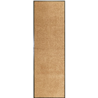 vidaXL Doormat Washable Cream 60x180 cm