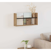vidaXL Magazine Rack Artisan Oak 60 x 12 x 30 cm Engineered Wood