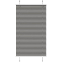 vidaXL Pleated Blind Anthracite 70x150 cm Fabric Width 69.4 cm Polyester