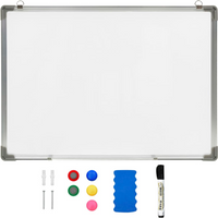 vidaXL Magnetic Dry-erase Whiteboard White 90x60 cm Steel