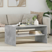 vidaXL Coffee Table Concrete Grey 80 x 50 x 40 cm Engineered Wood