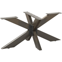 vidaXL Coffee Table Leg Spider Shape Black 98x58x(42-43) cm Steel