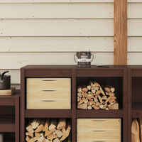 vidaXL Wood Paint Brown 2.5 L Wall Print