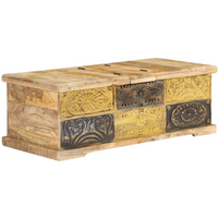 vidaXL Coffee Table 100x50x35 cm Solid Mango Wood