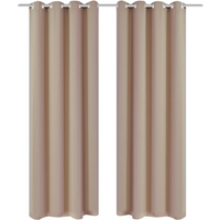 vidaXL Blackout Curtains 2 pcs with Metal Eyelets 135x175 cm Cream