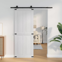 vidaXL Door Corona White 80 x 210 cm Engineered Wood