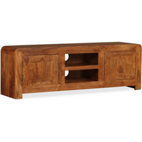 vidaXL TV Cabinet Solid Wood with Honey Finish 120x30x40 cm