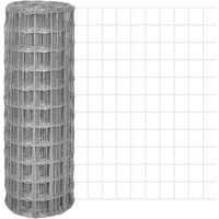 vidaXL Euro Fence Steel 25x1 m Grey