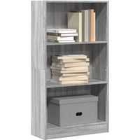 vidaXL Bookcase Grey Sonoma 60x24x109 cm Engineered Wood