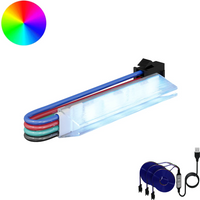 vidaXL LED Strip 2 pcs Black and Multicolour 1745 mm
