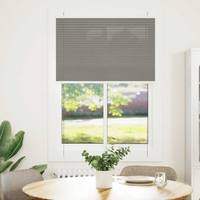 vidaXL Pleated Blind Anthracite 85x100 cm Fabric Width 84.4 cm Polyester