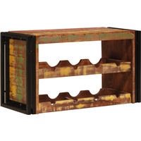 vidaXL Wine Rack Brown 80 x 45 x 33 cm Solid Reclaimed Wood