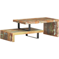 vidaXL 2 Piece Coffee Table Set Solid Reclaimed Wood