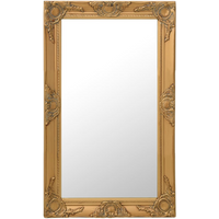 vidaXL Wall Mirror Baroque Style 50x80 cm Gold