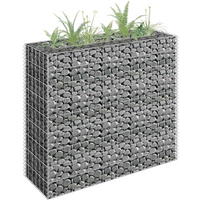 vidaXL Gabion Raised Bed Galvanised Steel 90x30x90 cm