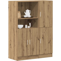 vidaXL 2 Piece Kitchen Cabinet Set Artisian Oak Engineered Wood