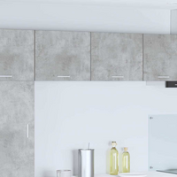 vidaXL Hanging Cabinet 2 pcs Concrete Grey and White 50 x 31 x 40 cm