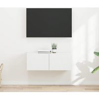 vidaXL TV Wall Cabinet 2 pcs White 39 x 31 x 29.5 cm Engineered Wood