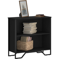 vidaXL Bookcase Black 80x31x74.5 cm Engineered Wood