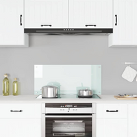 vidaXL Kitchen Backsplash White 90 x 40 cm Tempered Glass