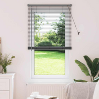 vidaXL Venetian Blinds Manual Dark Grey 175 x 75 cm Aluminium