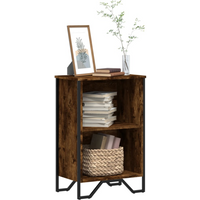 vidaXL Bookcase Smoked Oak 50x31x74.5 cm Engineered Wood