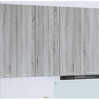 vidaXL Hanging Cabinet with Storage Riga Grey Sonoma 40 x 31 x 100 cm