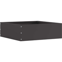 vidaXL Lawn Edging Black 40 x 40 x 13 cm Steel