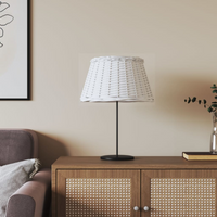 vidaXL Lamp Shade White Ø50x30 cm Wicker