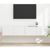 vidaXL TV Wall Cabinet 2 pcs White 78.5 x 31 x 29.5 cm Engineered Wood