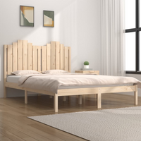 3103758 vidaXL Bed Frame without Mattress Solid Wood 140x190 cm (809997+818470)