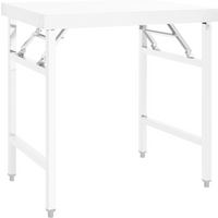 vidaXL Kitchen Folding Work Table 85x60x80 cm Stainless Steel