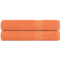 vidaXL Sauna Towels 2 pcs "FROGN" Orange 80x200 cm 100% Cotton