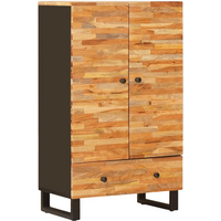 vidaXL Storage Highboard Brown 60 x 33 x 100 cm Solid Mango Wood