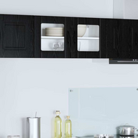 vidaXL Kitchen Cabinet Black Oak 80 x 31 x 40 cm Engineered Wood
