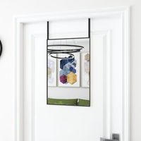 vidaXL Door Mirror Black 40x60 cm Glass and Aluminium