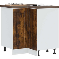 vidaXL Kitchen Corner Base Cabinet Porto Smoked Oak Engineered Wood